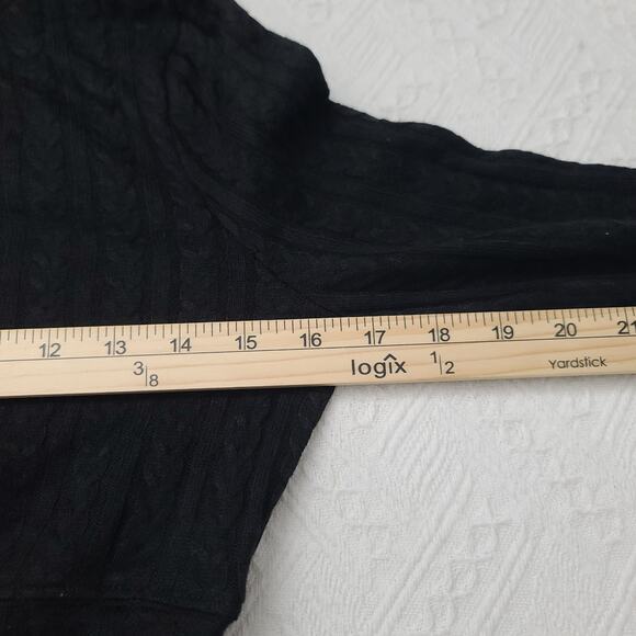 Band of the Free Raquel cable knit crop sweater size small Dark academia Office - Picture 6 of 9